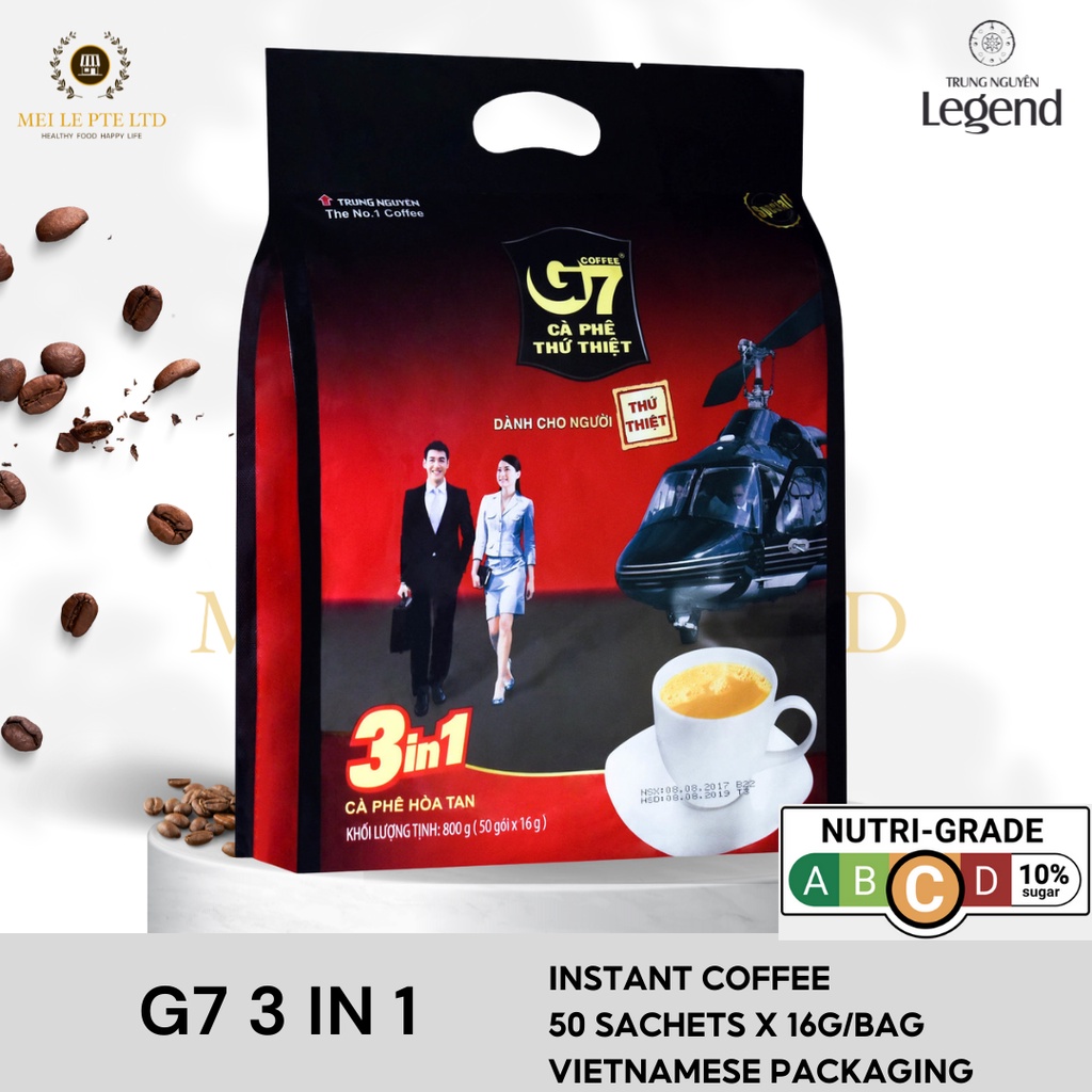 [SG STOCK] G7 - 50 sachets x 16g. 3 in 1 coffee (Vietnamese packaging ...