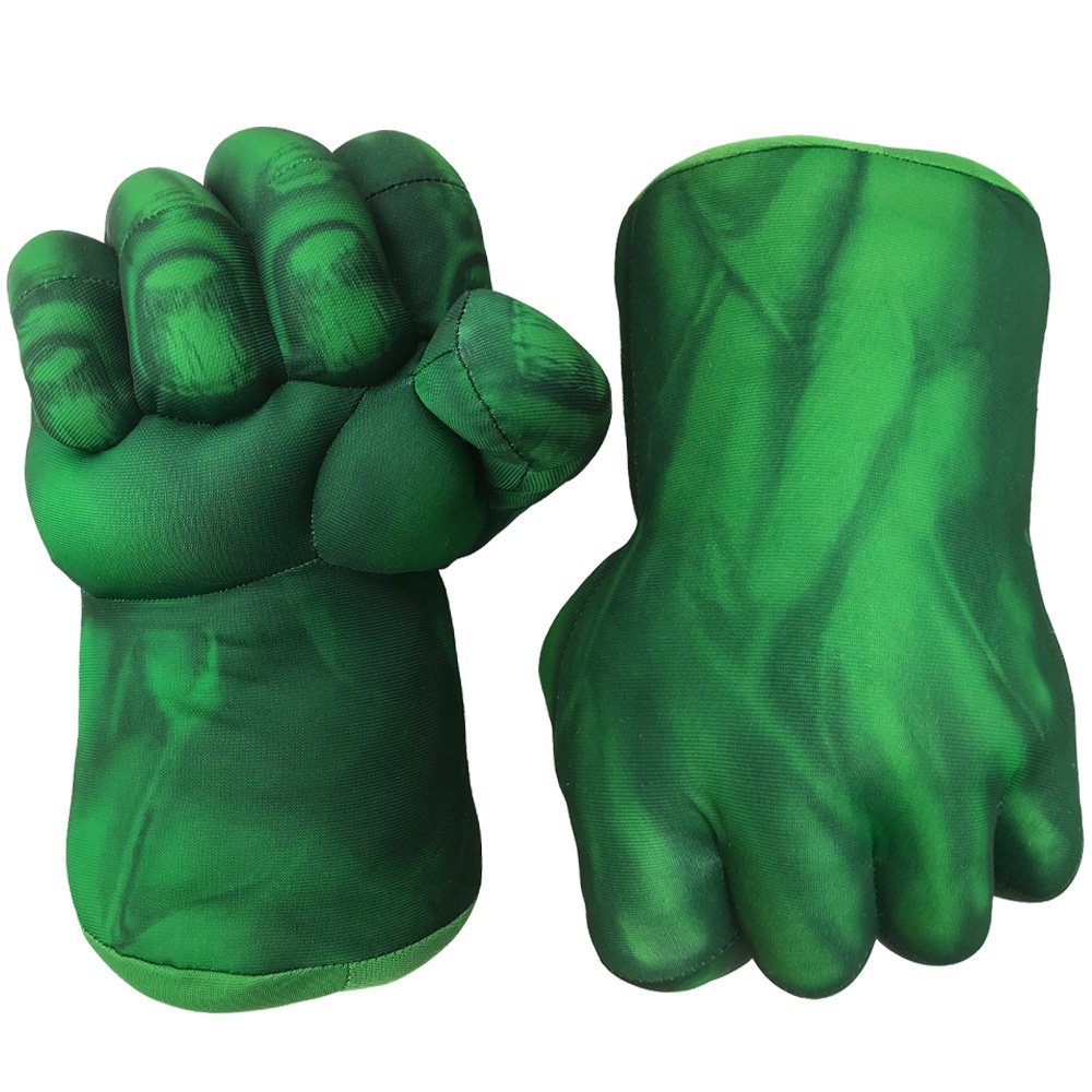New Green Fist Red Spider Gloves / Plush Toys Children'S Boxing Gloves / Hulk / Iron Man / Thanos / Spider-Man / Avengers