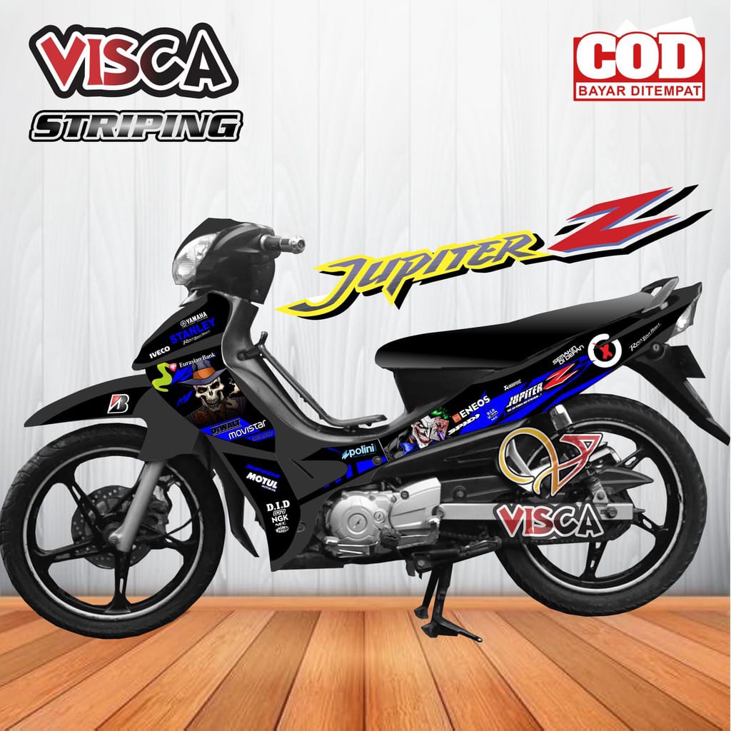 /Pay On The Spot Striping Lis Yamaha Jupiter Z Burhan Hologram Sticker
