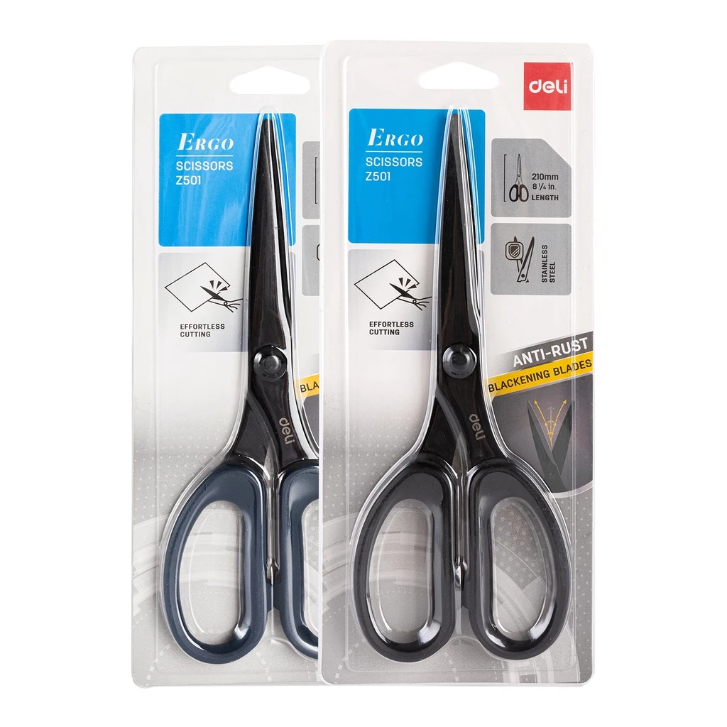 Deli Scissor / Gunting Serbaguna Anti Karat Pisau Tajam EZ50X - Gambar 3