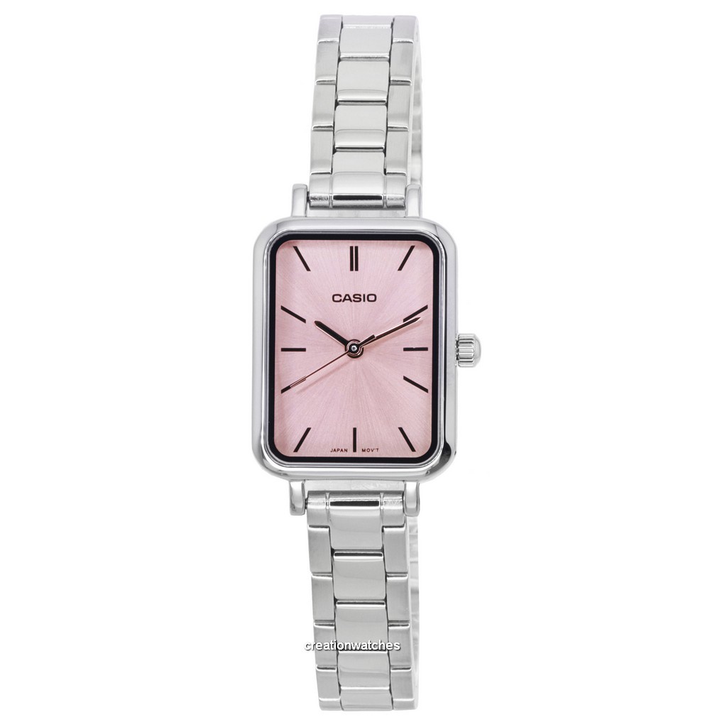 Casio Analog Pink Dial Quartz LTP V009D 4E LTPV009D 4E Womens Watch Shopee Singapore