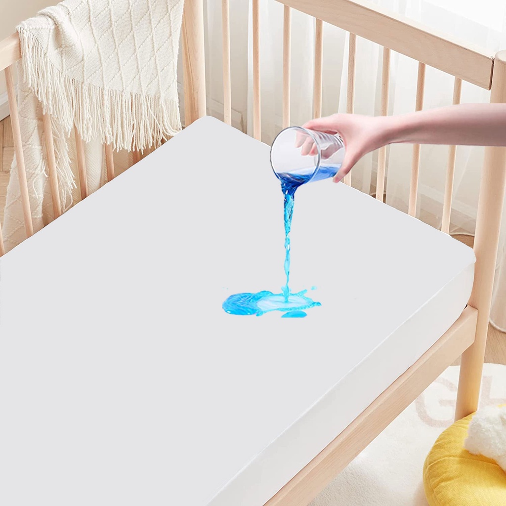 Crib Waterproof Mattress Cover Sheets Fitted Mattress Protector Baby Cot Playard Bed Cover