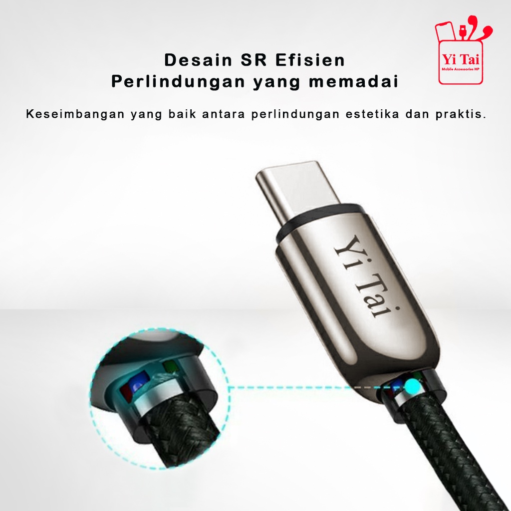 YI TAI - Kabel Data Type C Ke Lightning PD100W Super Fast Charging - Gambar 3