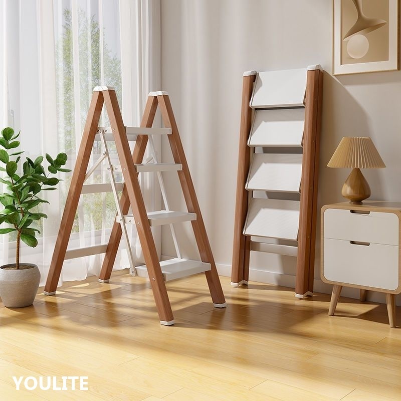 YOULITE Ladder Indoor 2/3/4 Step Ladder Foldable Ladder Folding