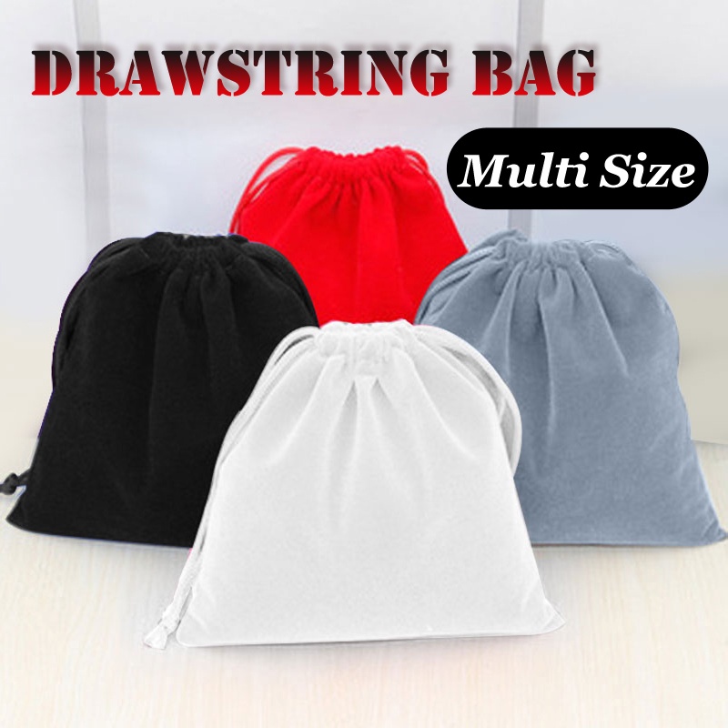 Ready Stock 1PC Multi-Size/Color Flocking Dice Bag Tarot Card Jewelry ...