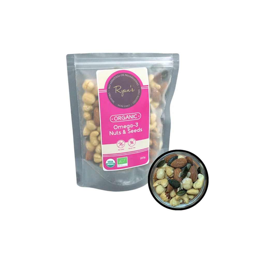 RYAN'S GROCERY ORGANIC Omega 3 Nuts Mix (200g) Shopee Singapore