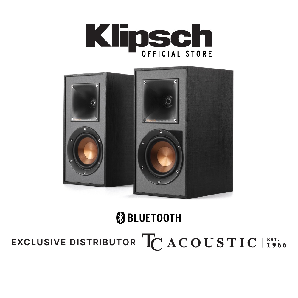 Klipsch R41PM Powered Monitor Bookshelf Speakers [Soundbar Alternative