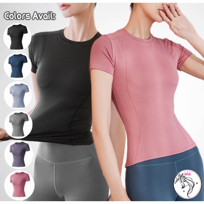(SG Seller Instocks)LADIES BREATHABLE SPORTS TOP/T-SHIRT FOR YOGA/WORKOUT/EXERCISE 6 COLORS