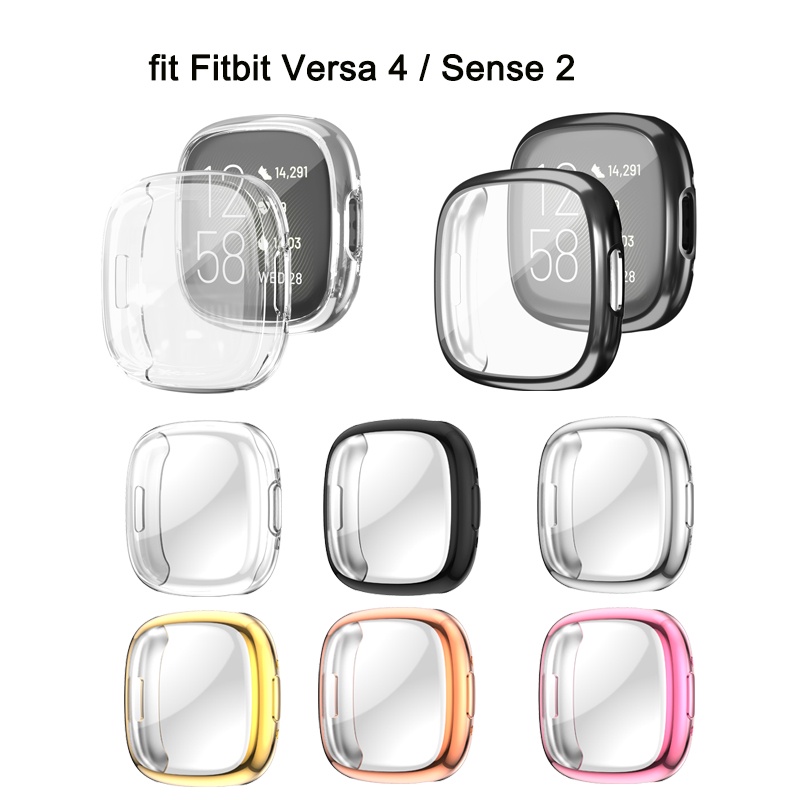 TPU Electroplated Case Cover Protective for Fitbit Versa 4 Bumper