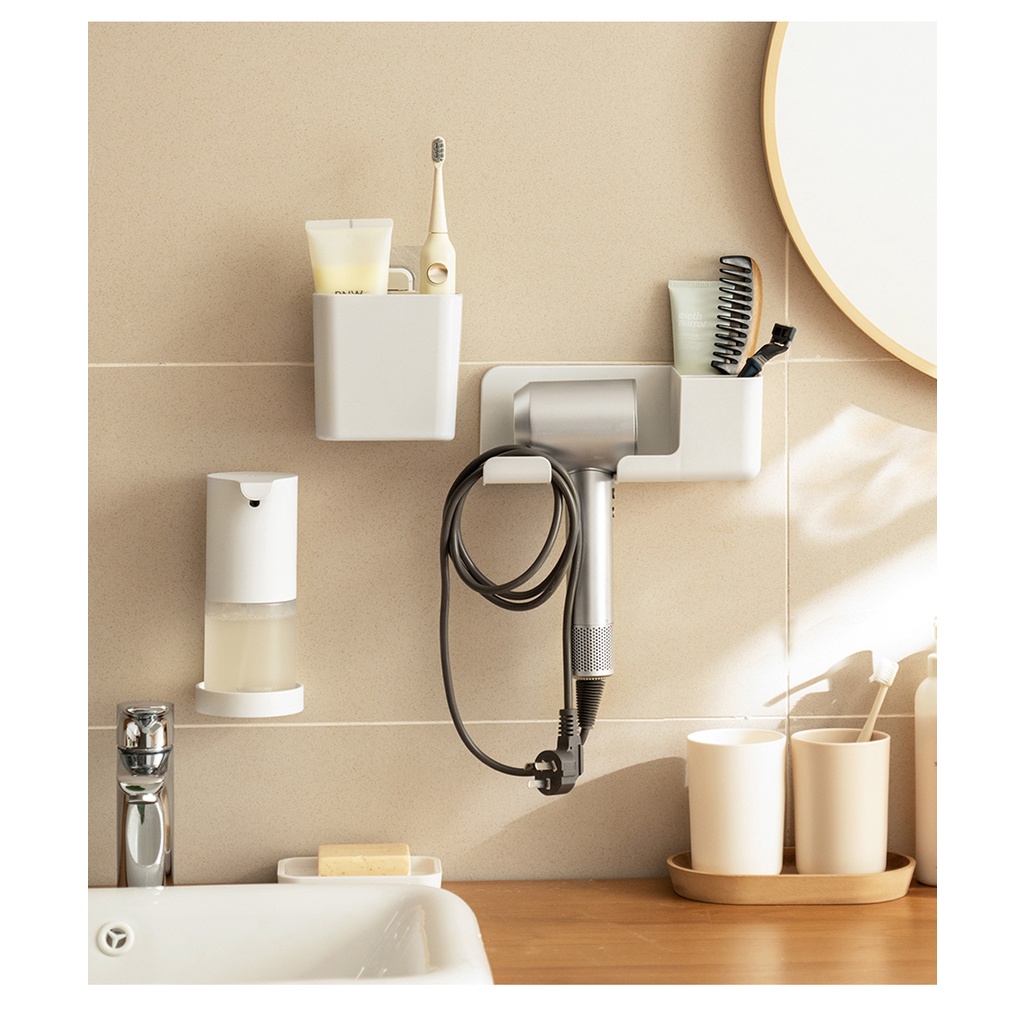 [Local Seller] Nail free No drill Hairdryer Holder Hair dryer rack