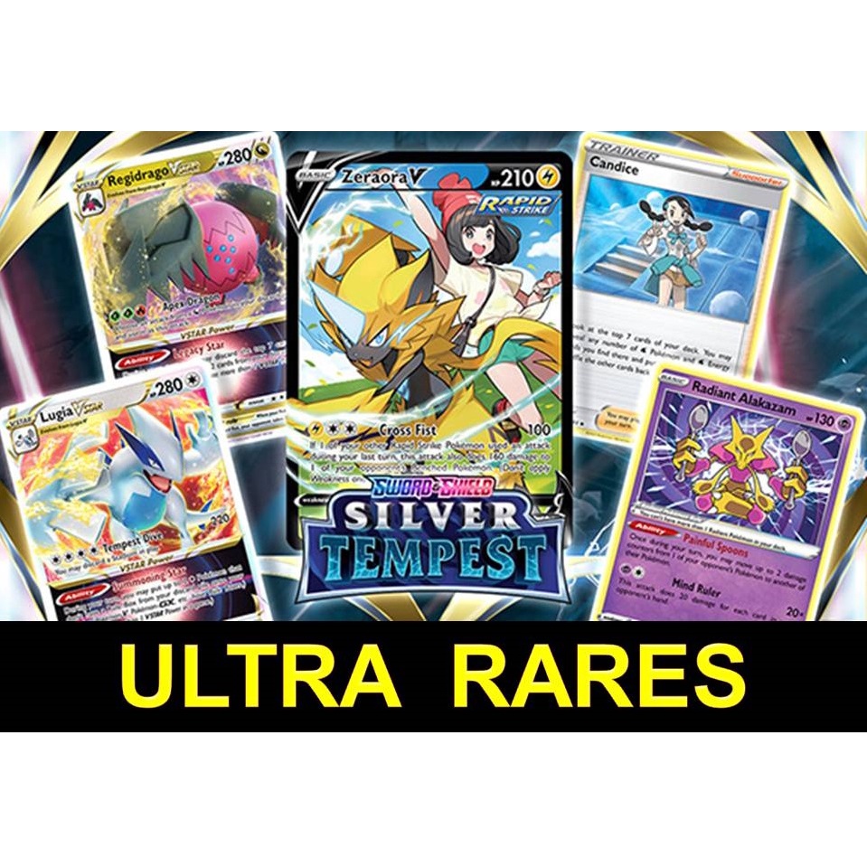 Pokemon TCG SS12 Silver Tempest - Ultra Rares | Shopee Singapore