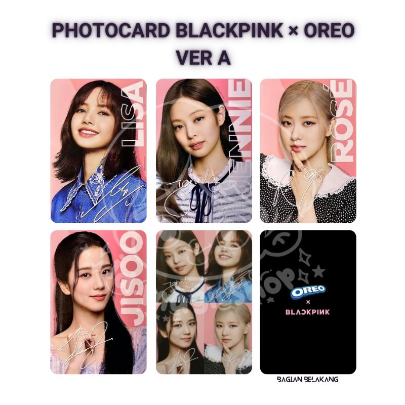 5X Oreo Blackpink hotsell Photocards