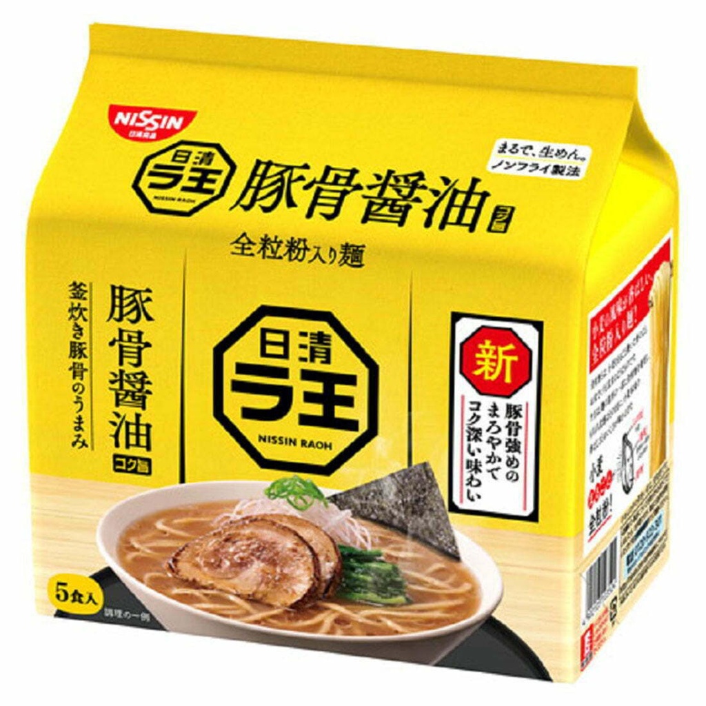 JAPAN IMPORT Nissin Raoh Tonkotsu Shoyu Ramen 5 PACKS Shopee