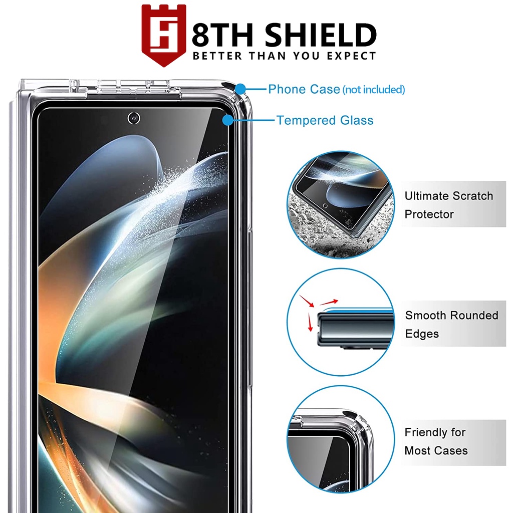 [SG] 8TH SHIELD Galaxy Fold 6 / 5 / 4 5G ( FOLD6 ) Case Friendly Arc