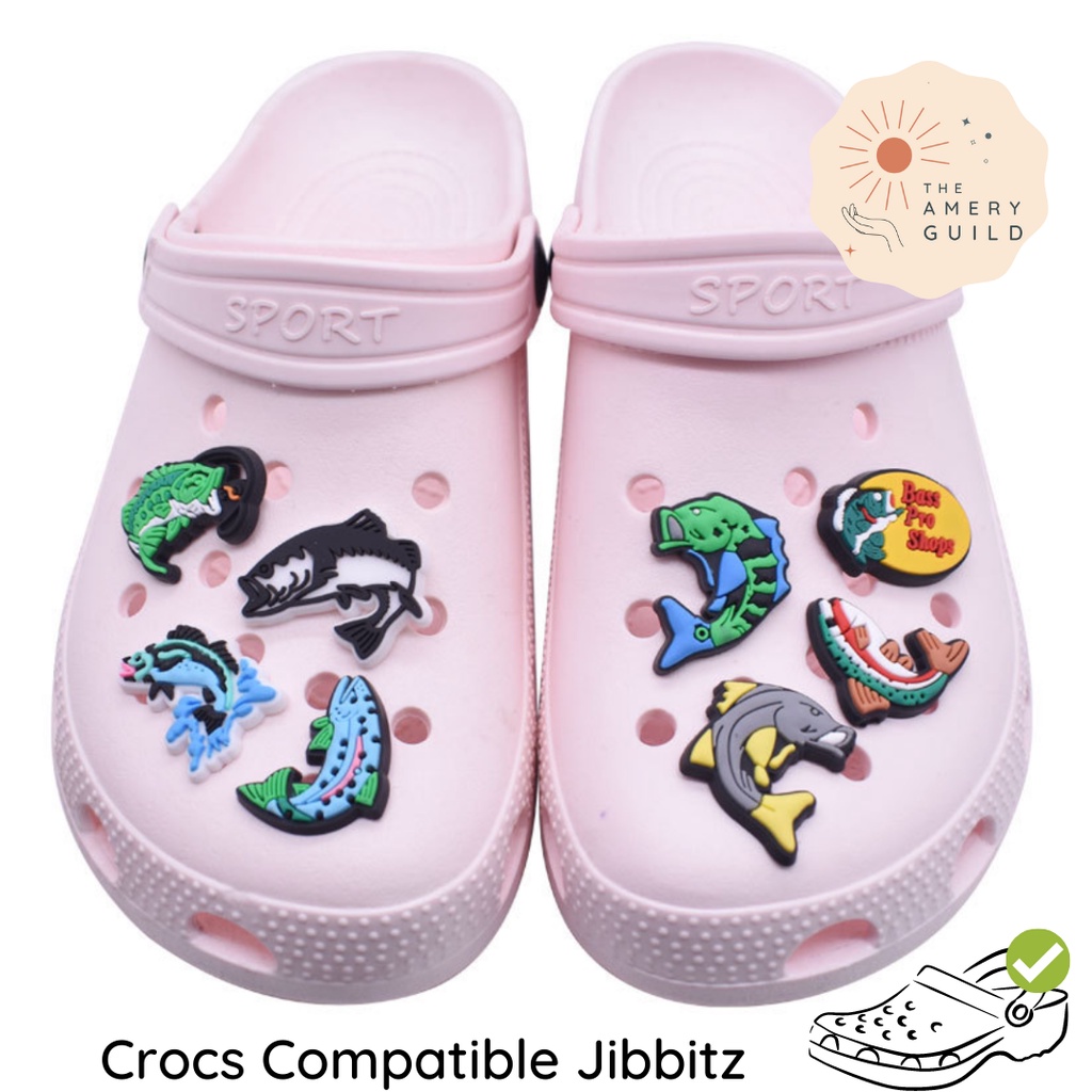 [🇸🇬 LOCAL SELLER] Crocs Compatible Jibbitz Charms Fishing Jibbit