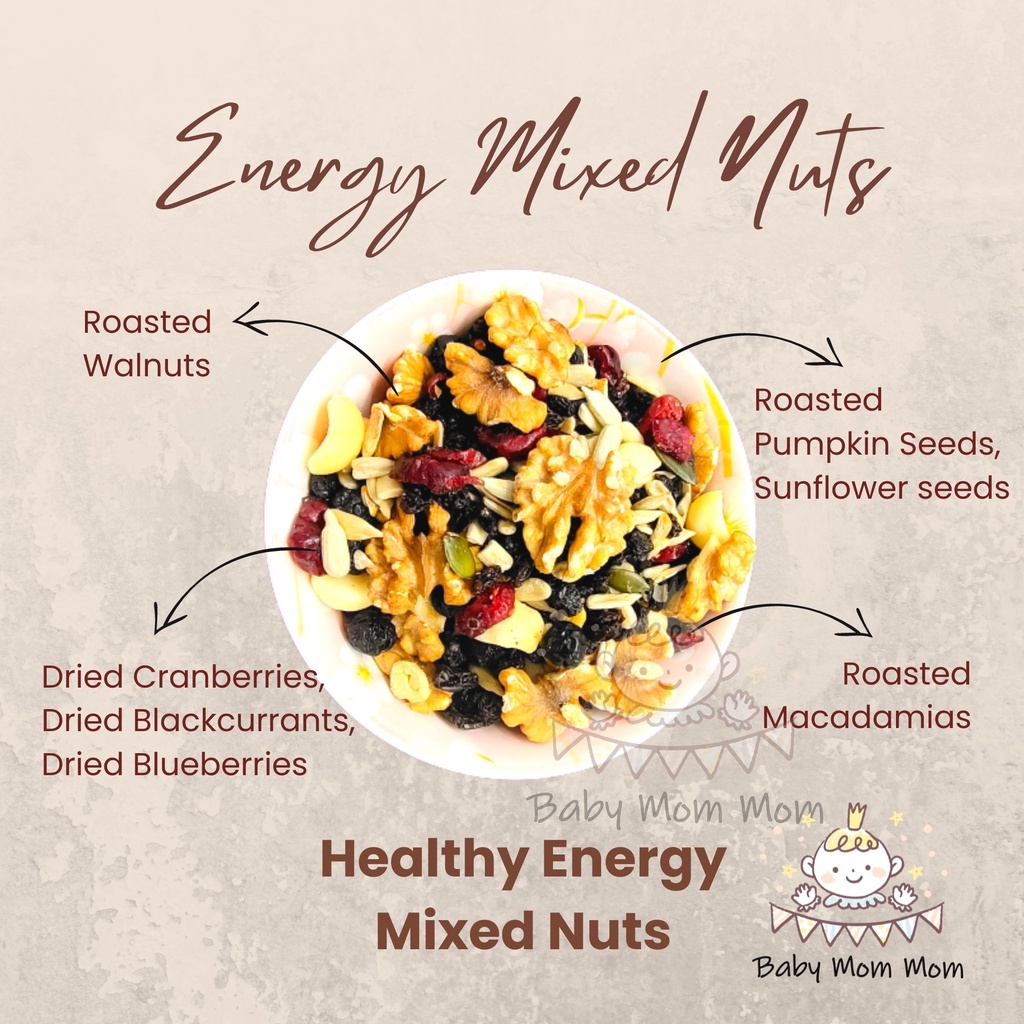 Roasted Mixed Nuts Fruits 健康能量混合坚果 Roasted Mixed Nuts with Macadamia