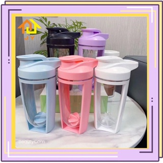 550ml Sport Shaker Bottle with Wire Whisk Balls Protein Powder Mixing Bottle  Fitness Gym Shaker Portable