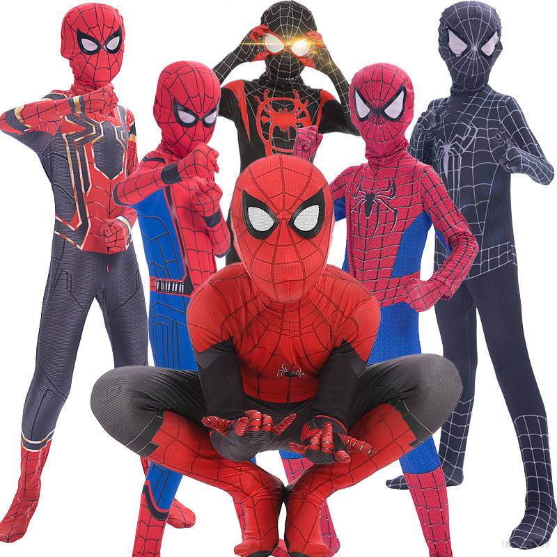 AG Kids Spider Man Cosplay Costume Boy Marvel Hero Spiderman Peter ...