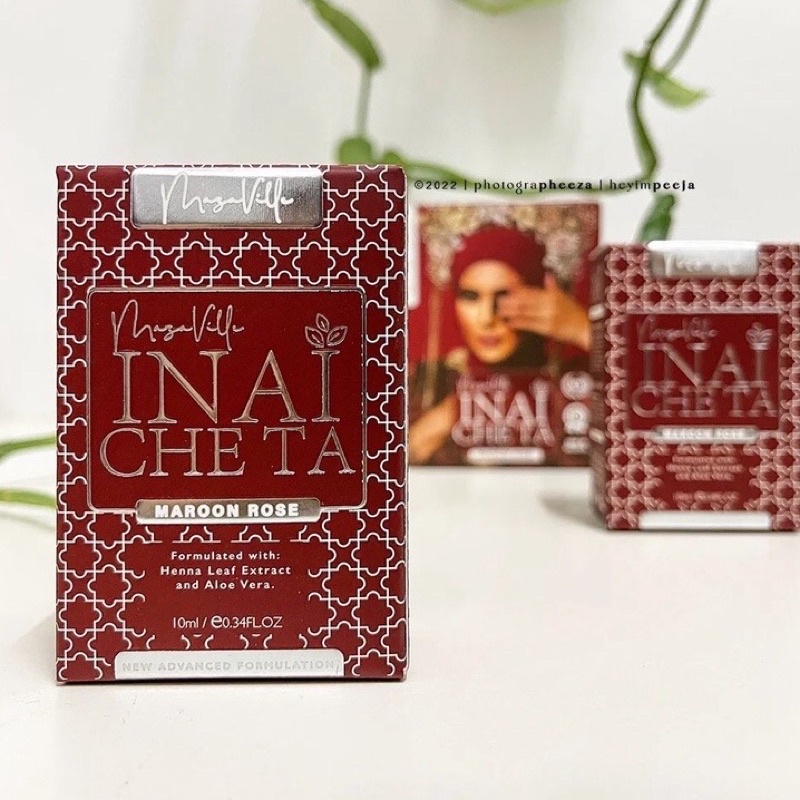 Inai Che Ta | Inai merah | Inai meroon | Inai Red Velvet | Inai Halal ...