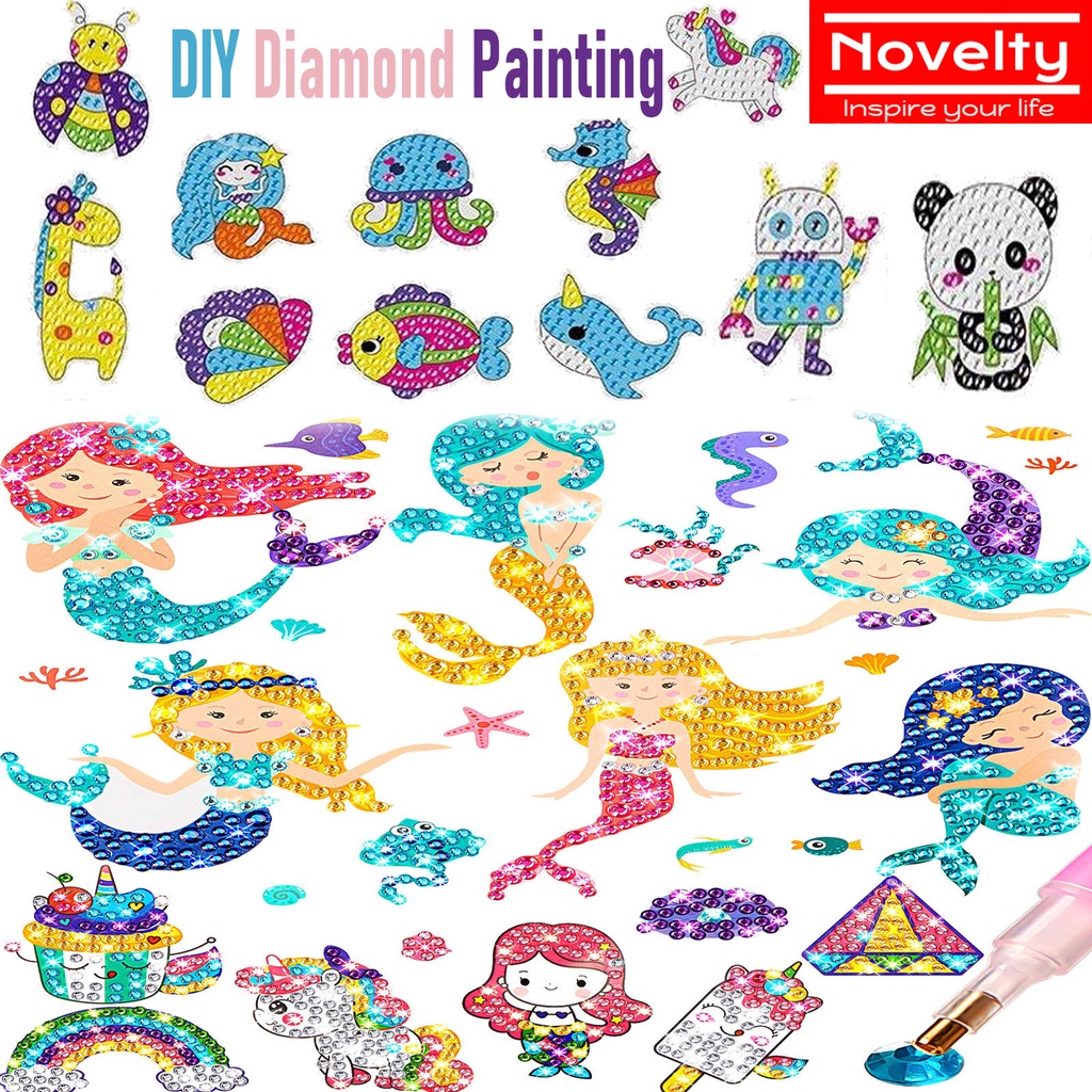 (?? Local seller) Kids DIY Sticky Beads Set Diamond Sticker Diamond Painting DIY diamond painting Goodie Bag