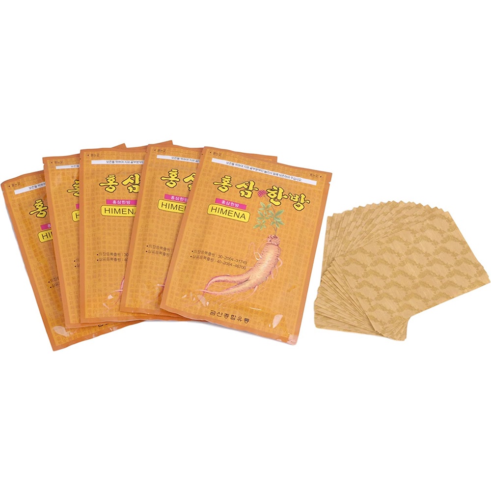 Korean Red Ginseng Pain Relief Patch Saponin Health PadsPack of 5