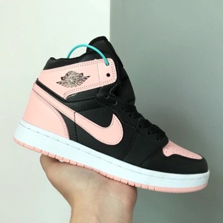 Air force ones store pink and black