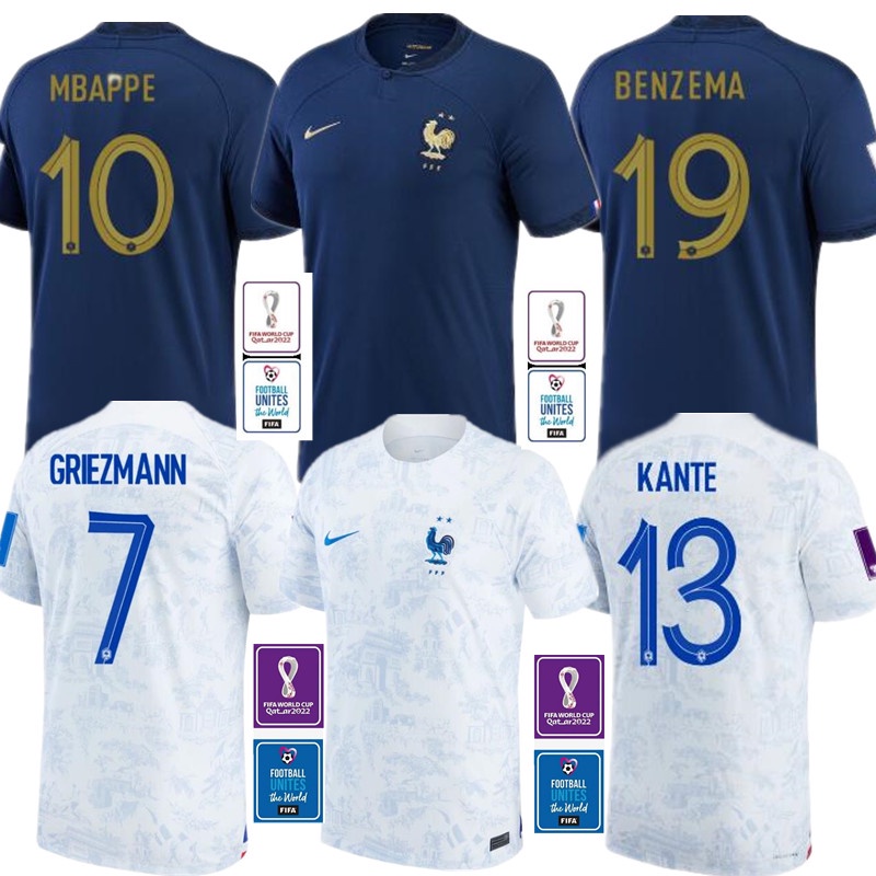 : Mbappe #10 France Home Soccer Jersey 2022/23 : Clothing, Shoes  & Jewelry