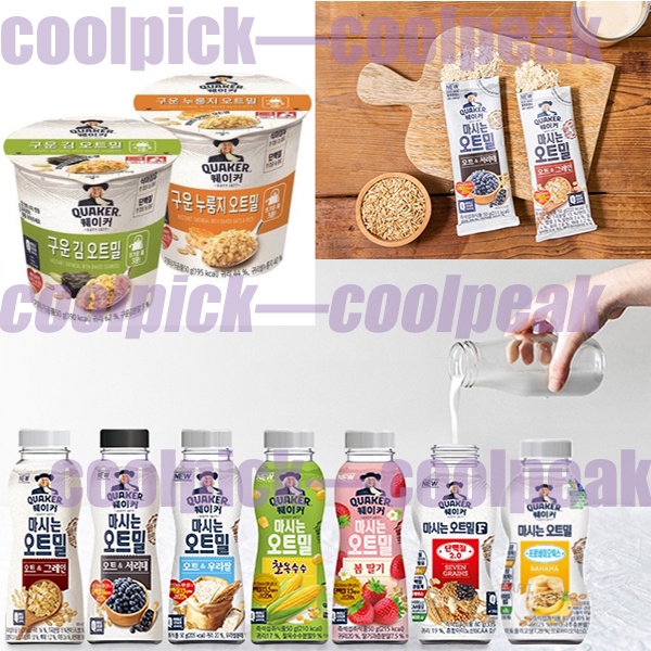 [ Lotte quaker oats oatmeal bottle & stick product collection ] protein ...