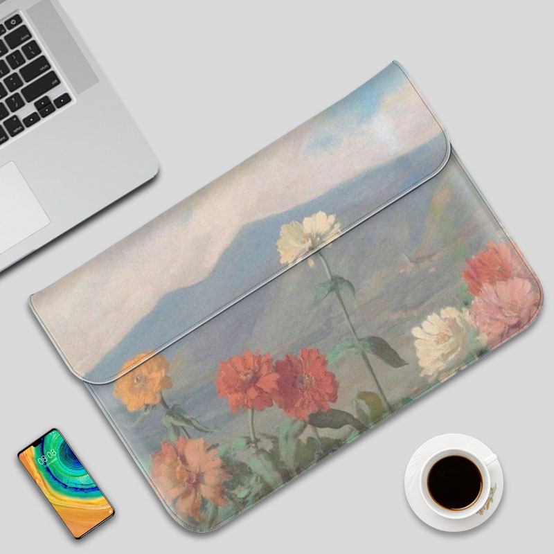 Laptop Bag M3 Pro 14 15 13.3/11/12/13/14/15.6 Inch Retro Flowers Laptop ...