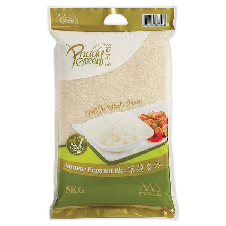PaddyGreen AAA Jasmine Rice 5kg (vacuum pack) | Shopee Singapore