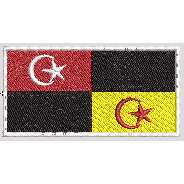 BENDERA MUAR SULAM / EMBROIDERY ( PATCHES / IRON ON / VELCRO ) | Shopee ...