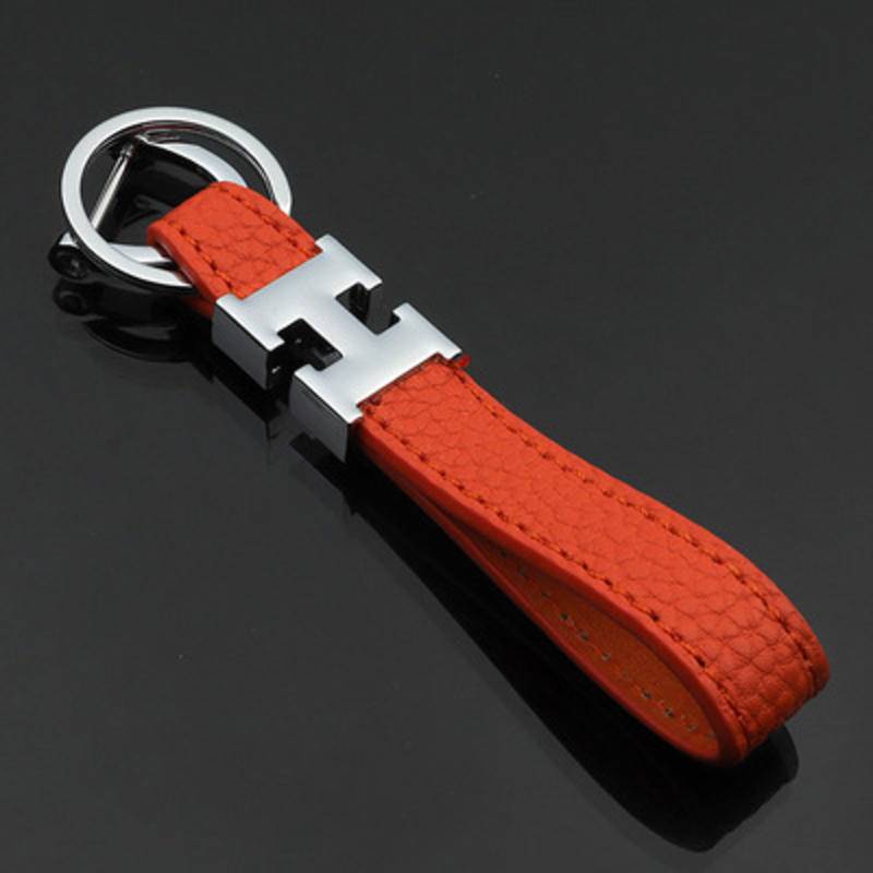 H buckle genuine leather key string car key ring high grade cowhide simple keychain pendant creative gift men and women hanging key pendant key ring key chain key ring buckle Shopee Singapore