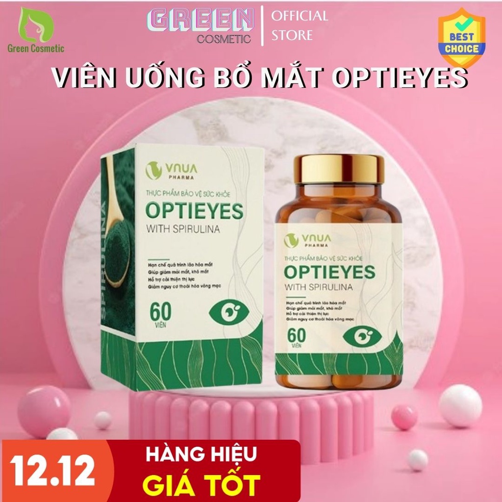 Opties With Spirulina VNUA Pharma Eye Supplement Improve Eyesight