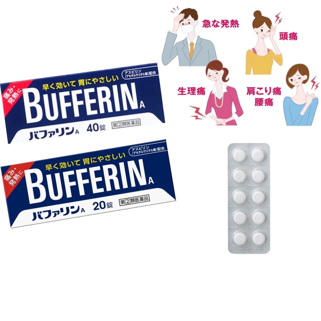 [Direct from Japan] LION Bufferin S 20/40 tablets For headache