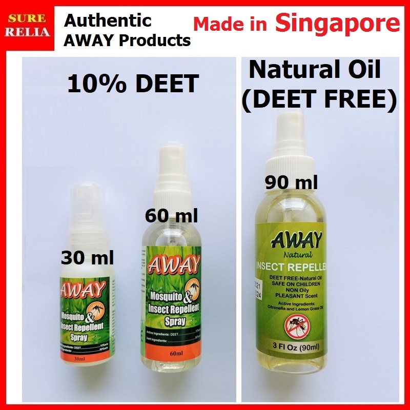 [SG Local] Authentic AWAY Insect Mosquito Repellent Spray 30ml 60ml