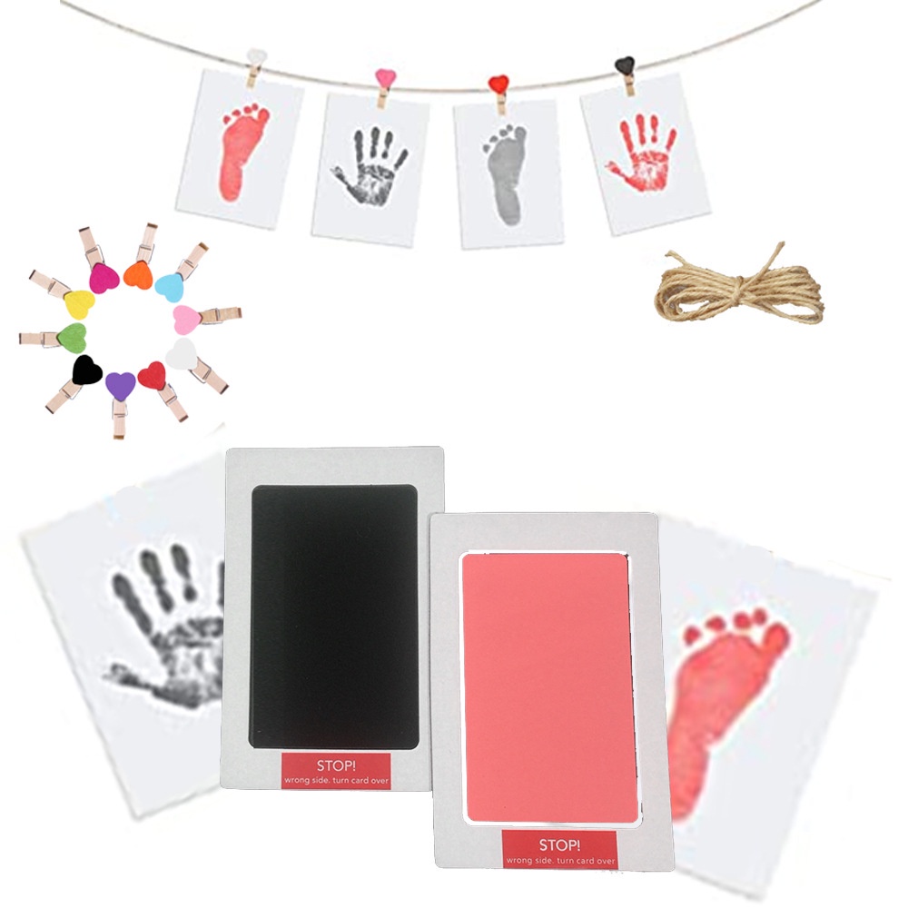 [Featured] Inkless Infant Hand Foot Print Stamp Pad Toy /Safe Babies ...