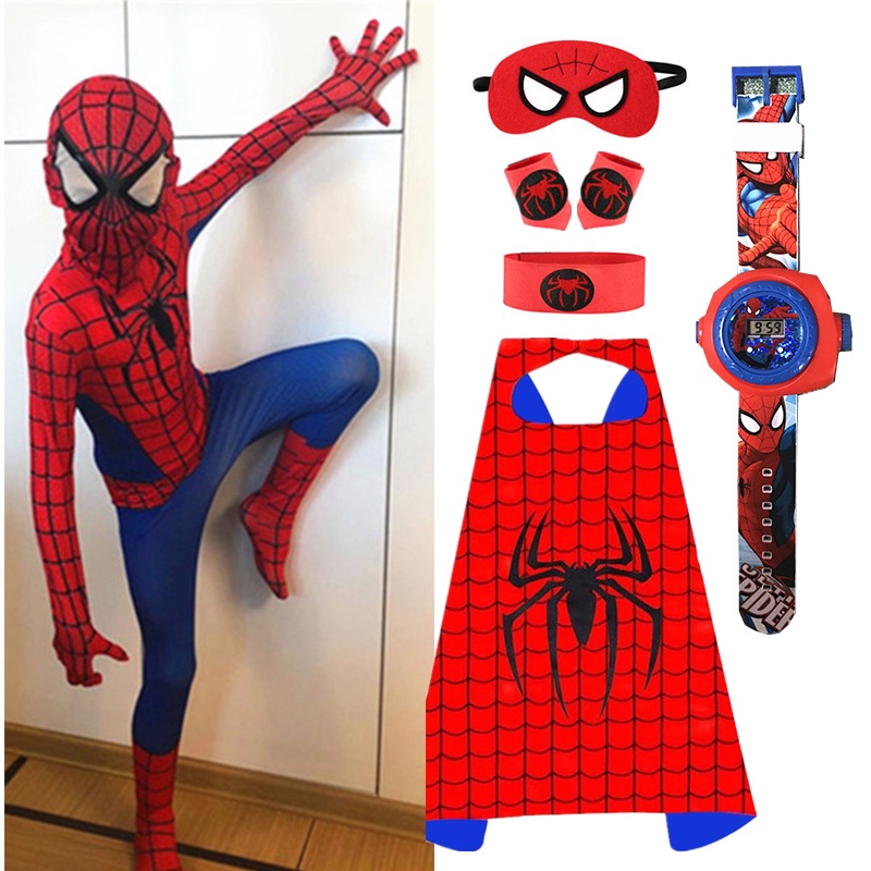 Baby Clothes Spiderman Kids Costume Cosplay Superhero Tights Boys