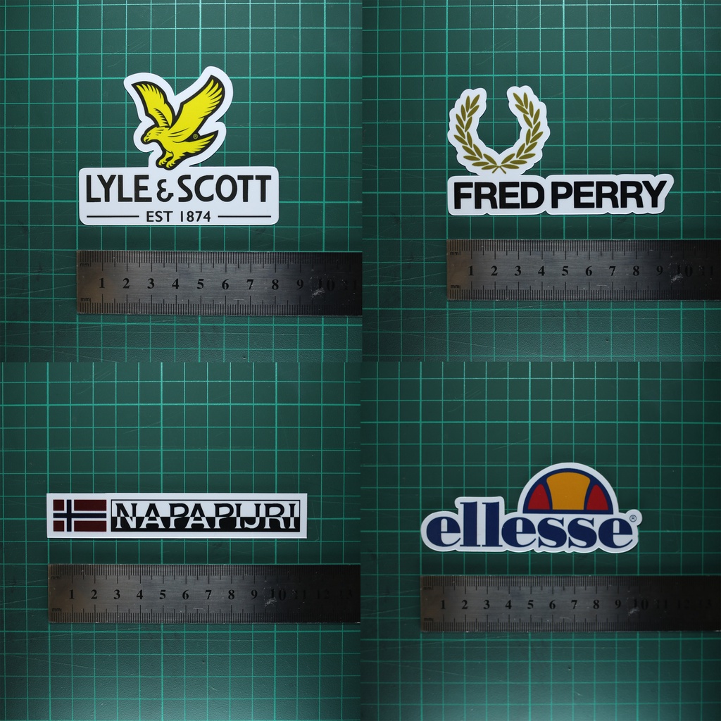 Sticker ( Lyle&Scott, Fred Perry, Napapijri, Ellesse ) | Shopee Singapore