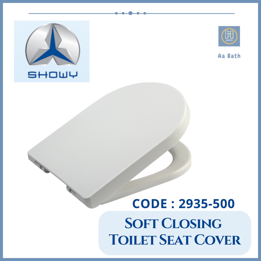 [SG SELLER] Showy Soft Closing Toilet Bowl Seat Cover (2935500