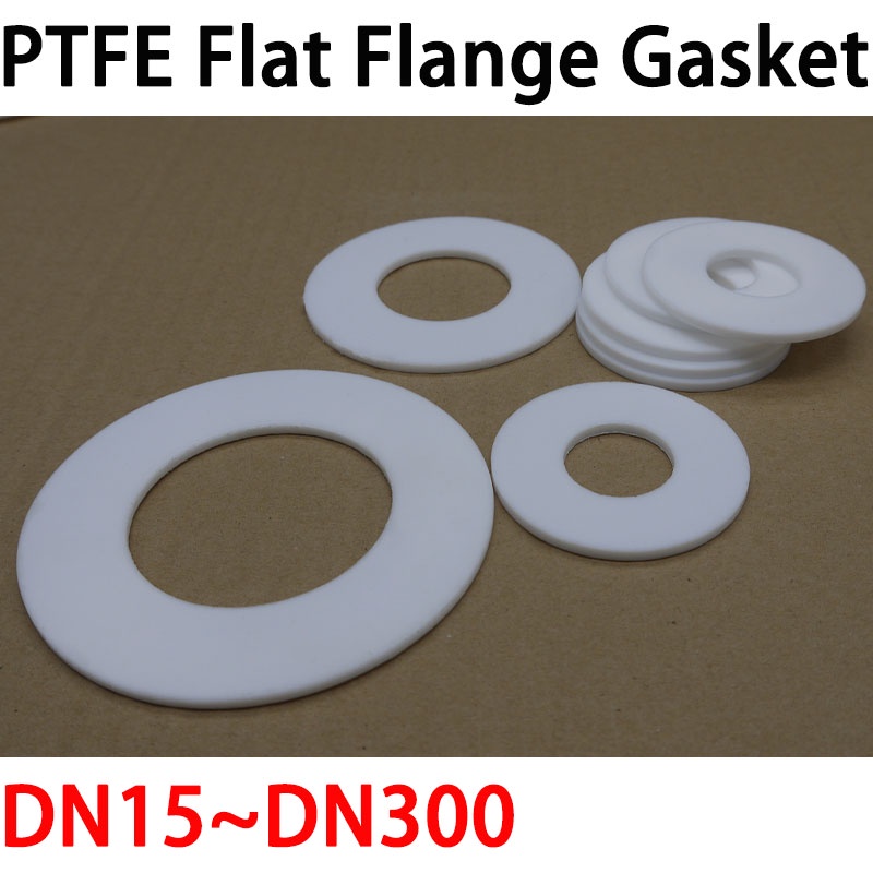 DN15DN300 PTFE Flat Flange Gasket Thickness 3mm O Ring Seal SpacerHigh