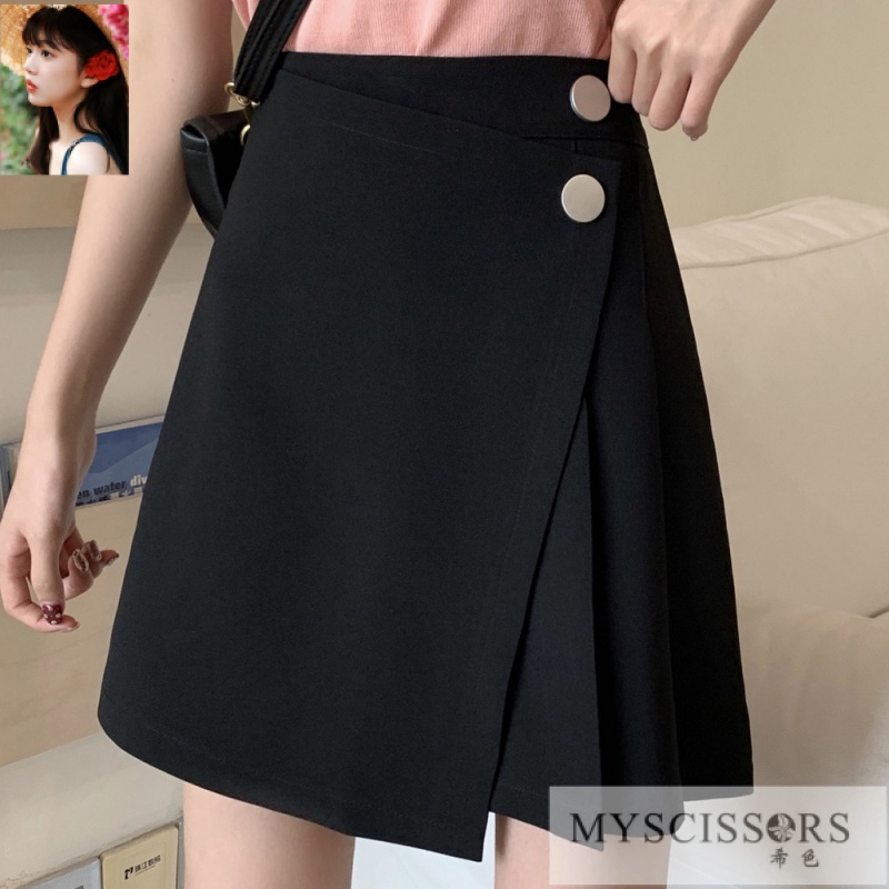 Black High Waist Tight Shorts For Women's Spring/Summer New Korean