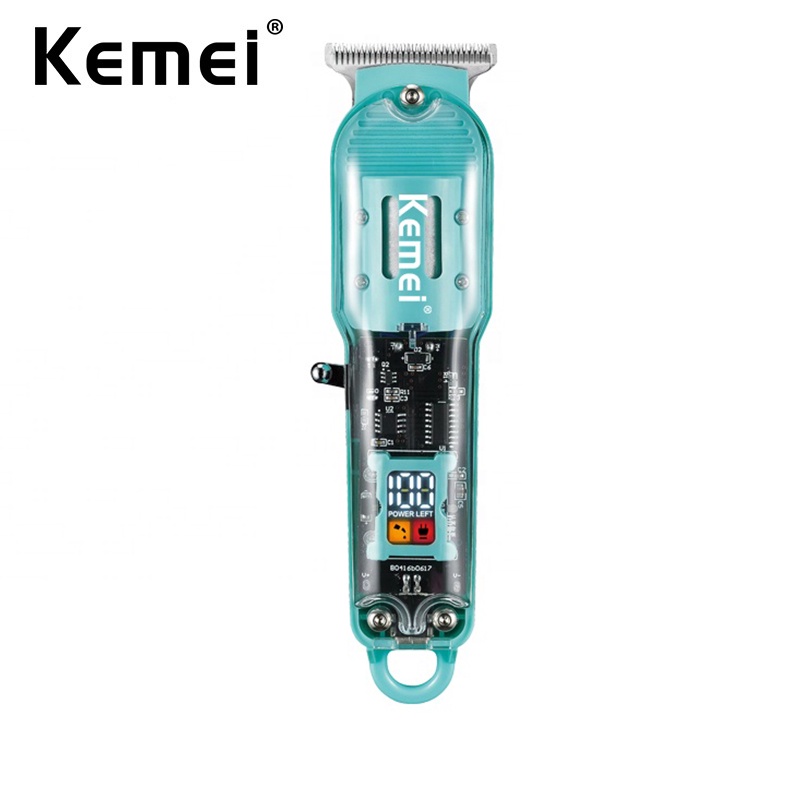 Kemei Rechargeable Hair Cutting Machine Cordless 0.1mm Tblade Hair