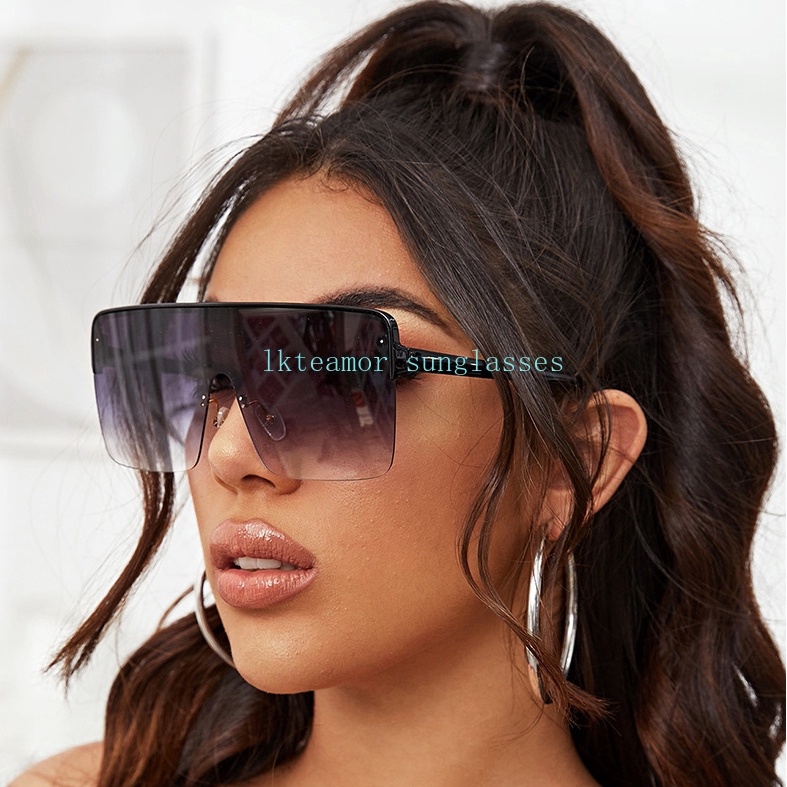 LM Sunglasses Women Trendy Retro Transparent Square Big Frame Sun Glasses  Luxury Brand Vintage Eyewear UV400 lentes de sol mujer - AliExpress