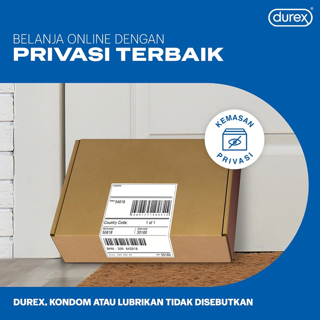 Durex Fetherlite 12s x 3pcs + Lube 200ml - Kondom Tipis Aman Pria - Gambar 3