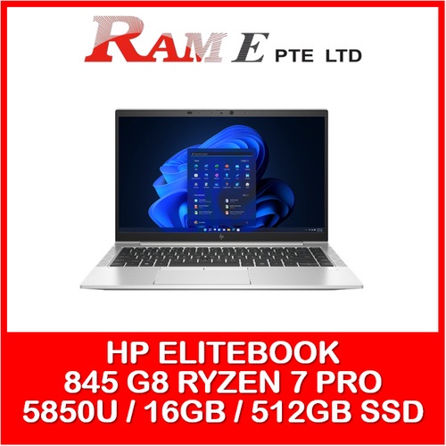 HP EliteBook 845 G8 Ryzen 7 Pro 5850U / 16GB / 512GB SSD Notebook PC