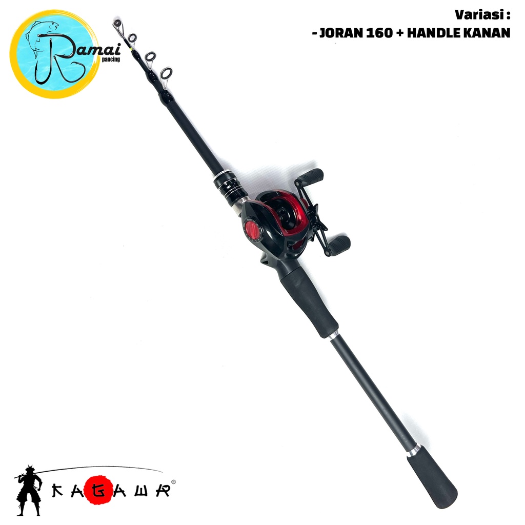 Joran Pancing Telescopic Fishing Rod 1.8m 1.6m Ultralight Weight Carbon Fiber Casting Spinning Murah Warna Hitam - Gambar 2
