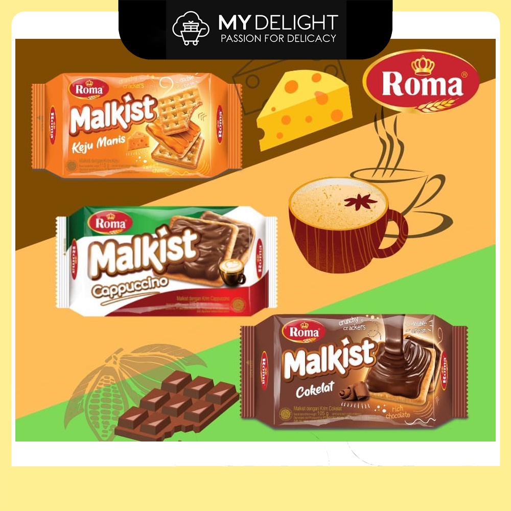 (1KG 36 Sachets) ROMA Happiness Assorted Biscuits SG Ready Stock All ...