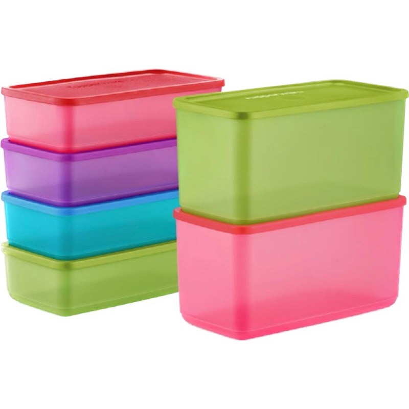 Tupperware Double So Fresh Rectangular 1.4L / 3.1L -snowflakes | Shopee ...