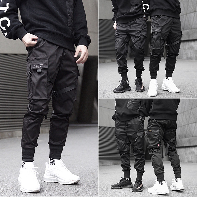 Men Winter Fleece Corduroy Pants Fashion Oversized Harem Sweatpants Casual  Pant