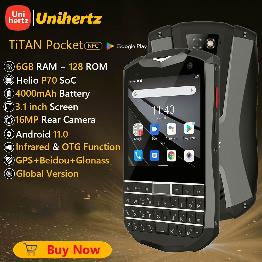 Unihertz Titan Pocket スマホ 本体 ケース付き - スマートフォン/携帯電話